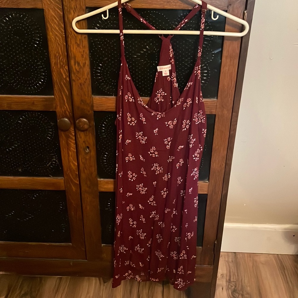 Xhilaration Burgundy, strappy dress, size small